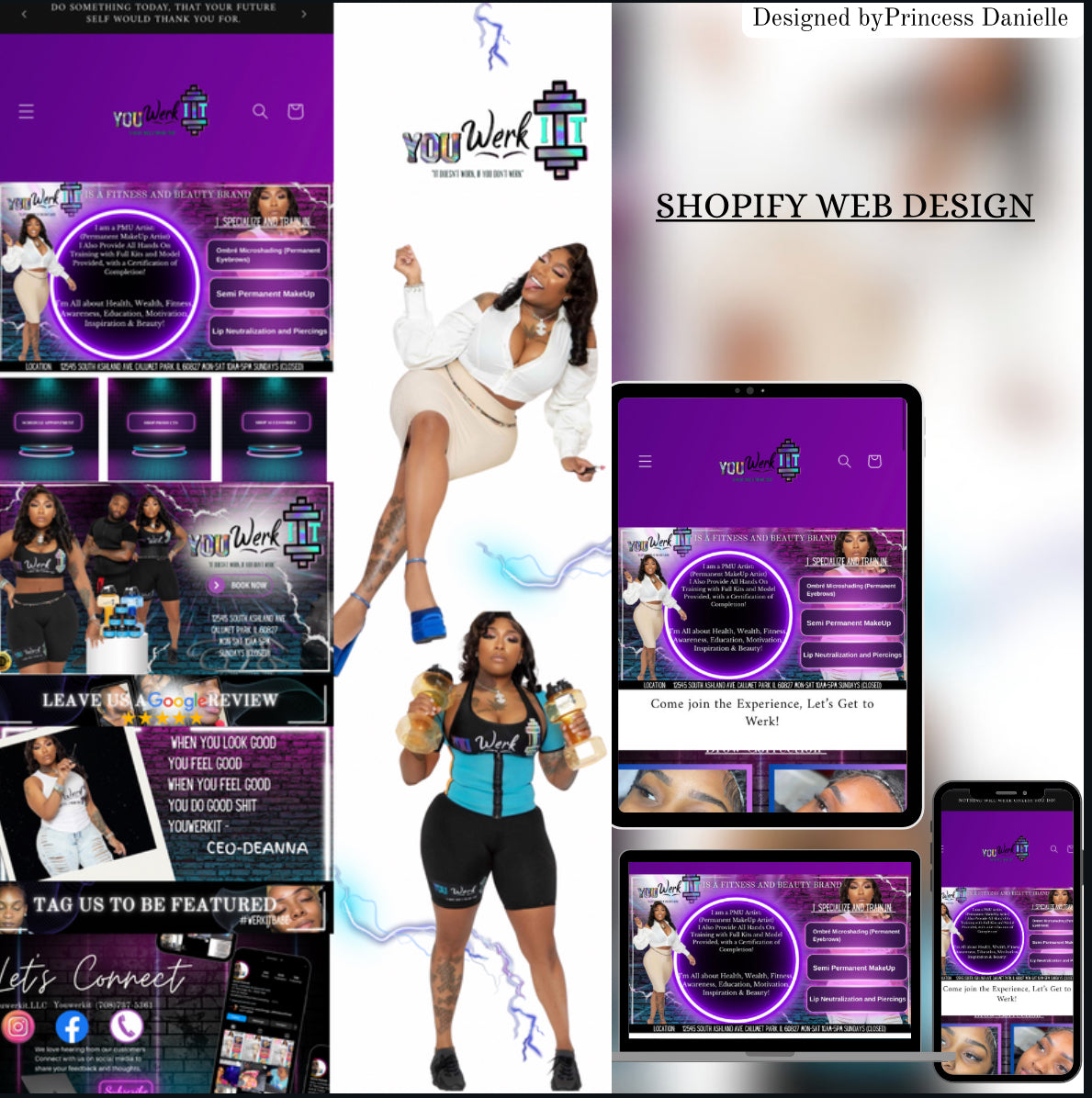 Shopify web design | Princes Danielle’s creative palace