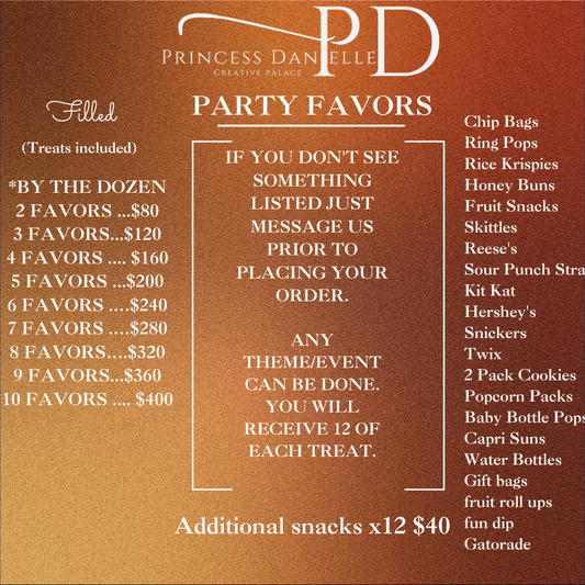 Party Favors | Princes Danielle’s creative palace