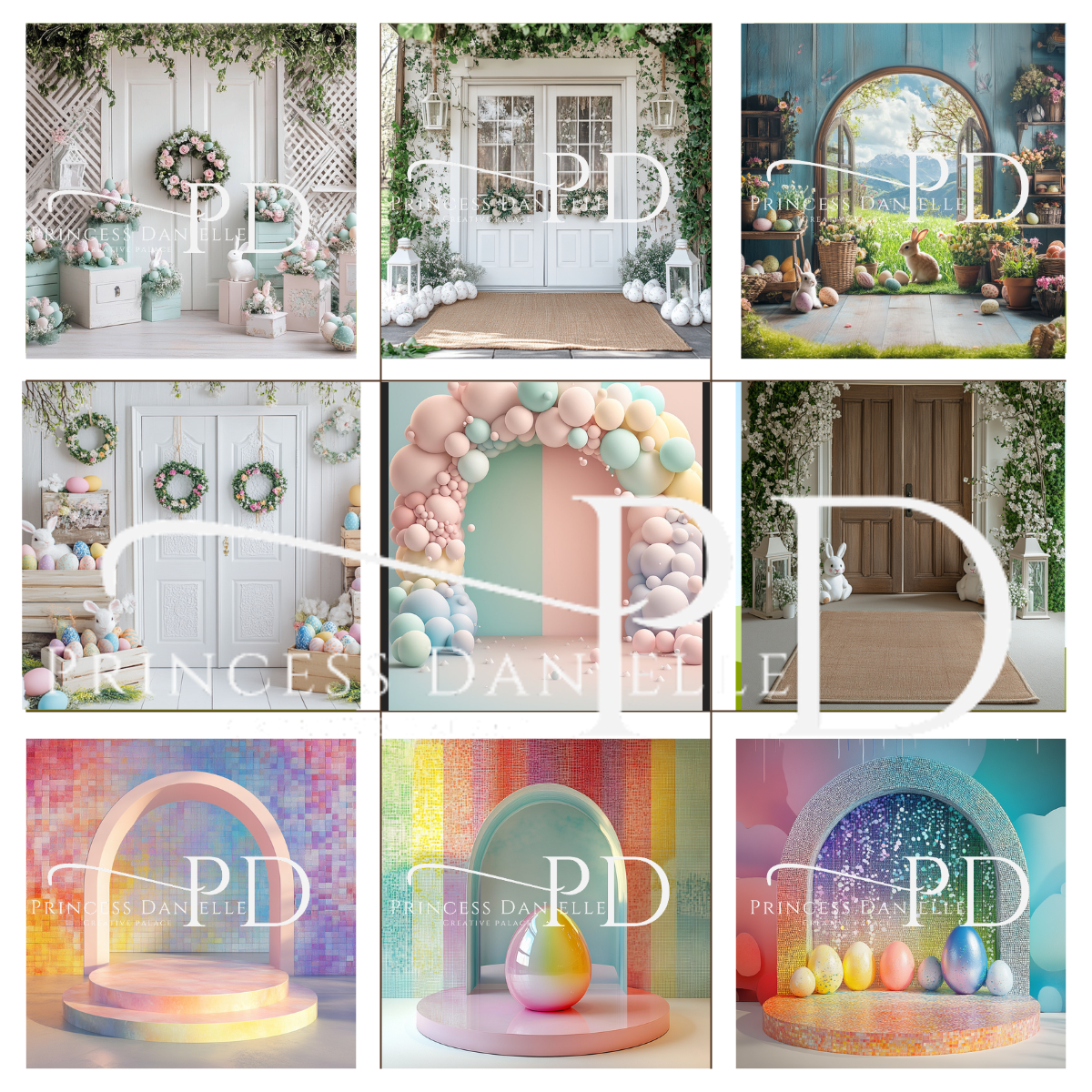Easter Digital Backgrounds 2025 | Princes Danielle’s creative palace