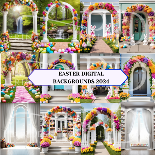 EASTER DIGITAL BACKGROUNDS 2025 | Princes Danielle’s creative palace
